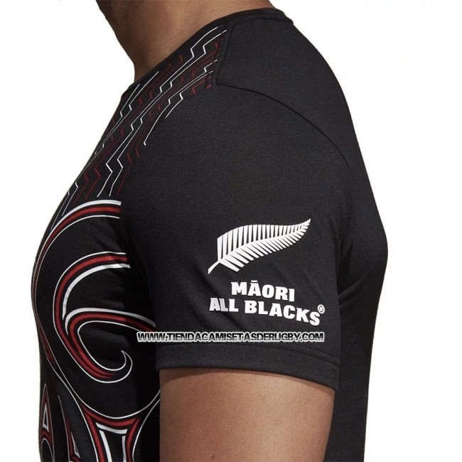 Camiseta Nueva Zelandia All Blacks Maori Rugby 2019 Brown